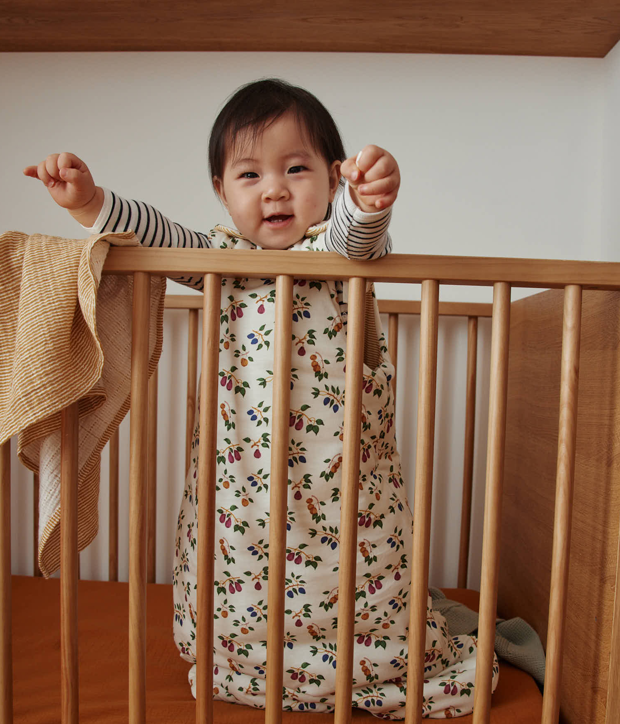 Gigoteuse bébé en coton TOG imprimés fruits MARSHMALLOW/BOUDOR