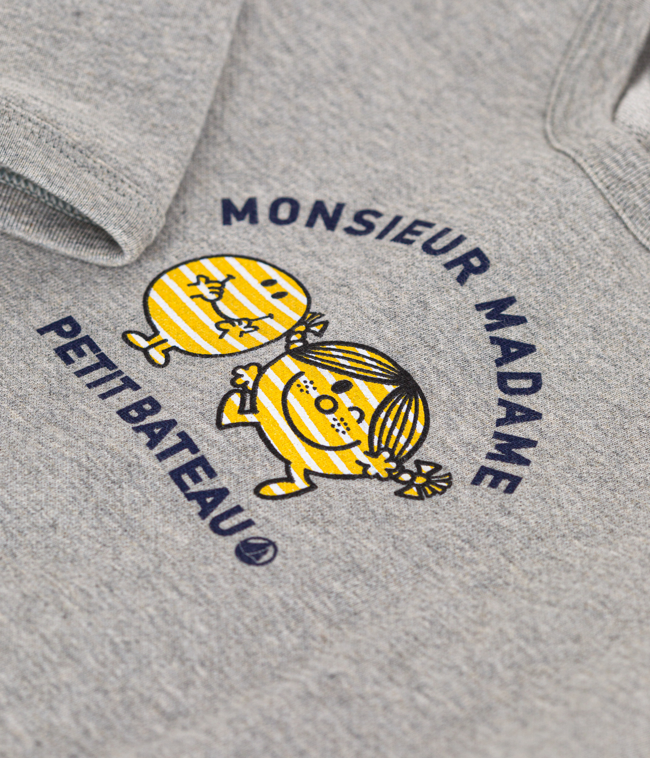 Sweatshirt Monsieur Madame en molleton bébé CHATON CHINE 