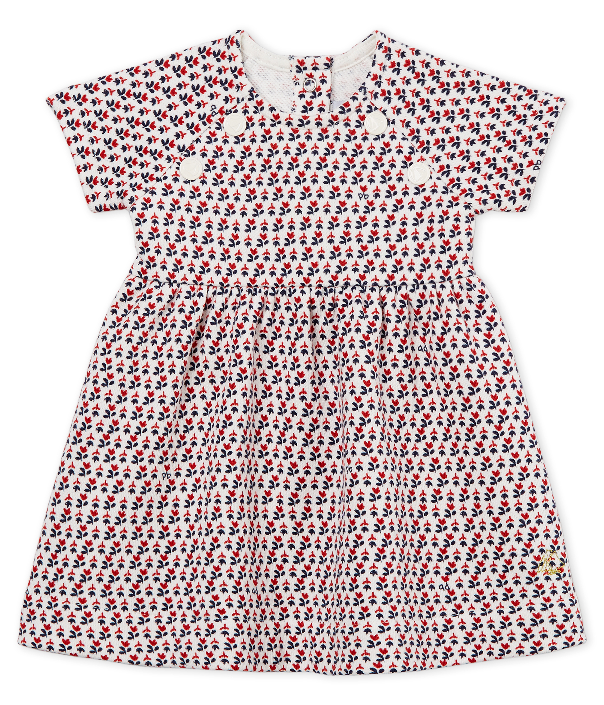 Robe manches courtes imprimée bébé fille