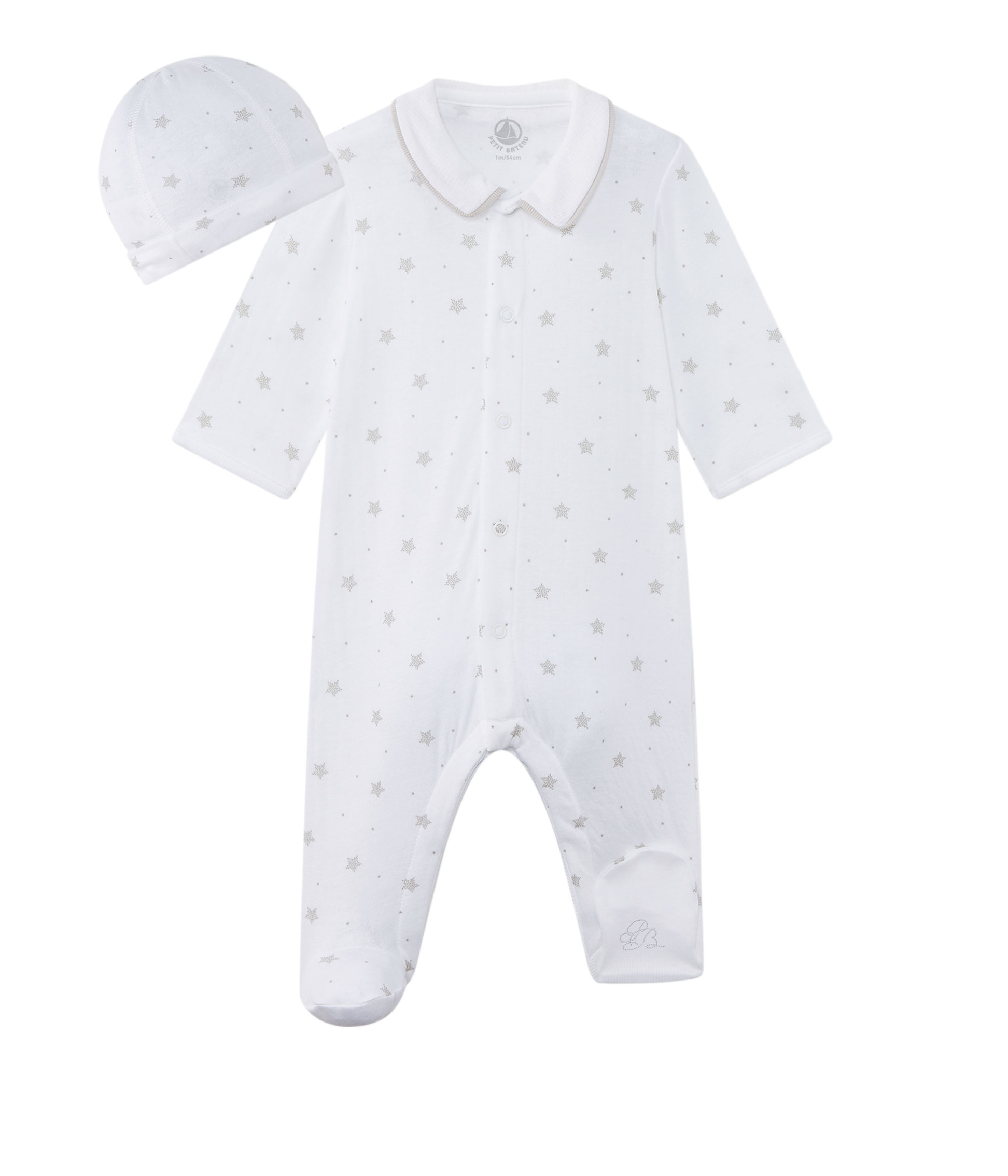 Dors Bien Bebe Mixte Et Son Bonnet De Naissance Ecume Shitake Petit Bateau Dors Bien Bebe Mixte Et Son Bonnet De Naissance Ecume Shitake Petit Bateau