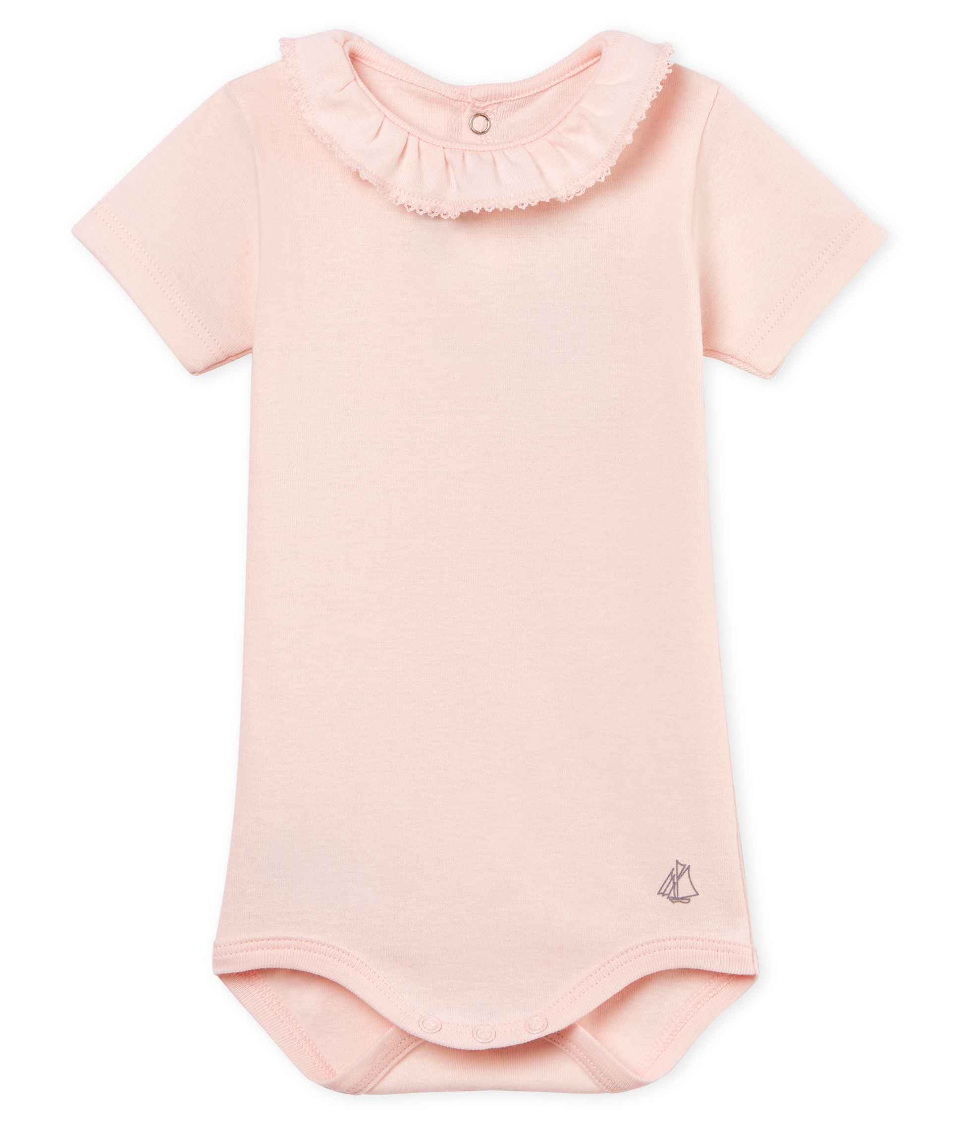 Body manches courtes avec collerette bébé fille