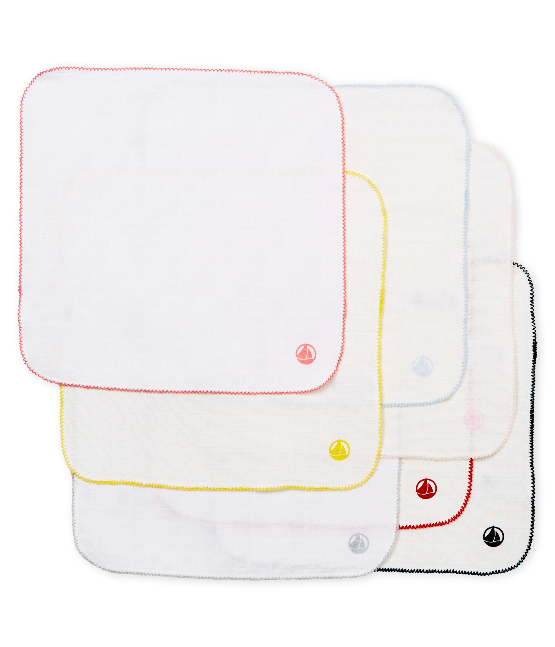 Lot De Sept Mini Langes Variante 1 Petit Bateau