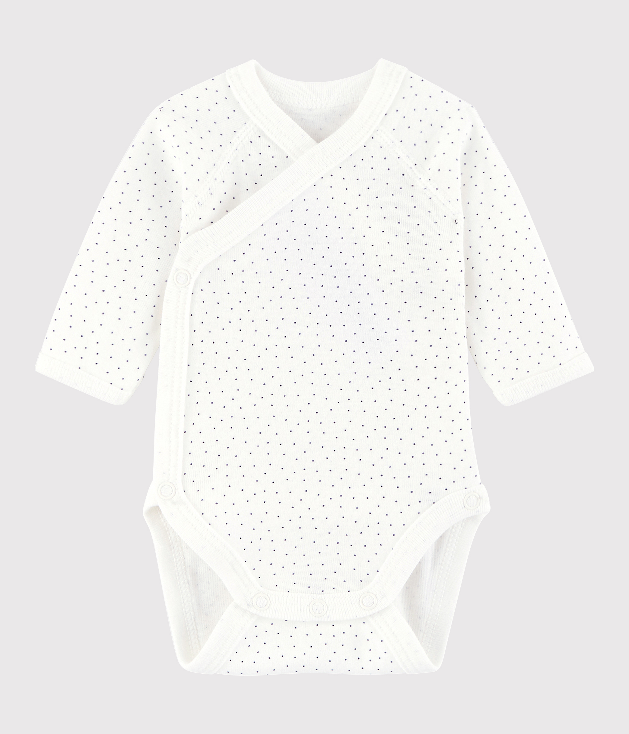 Body Croise Manches Longues Bebe Fille Garcon Marshmallow Medieval Petit Bateau