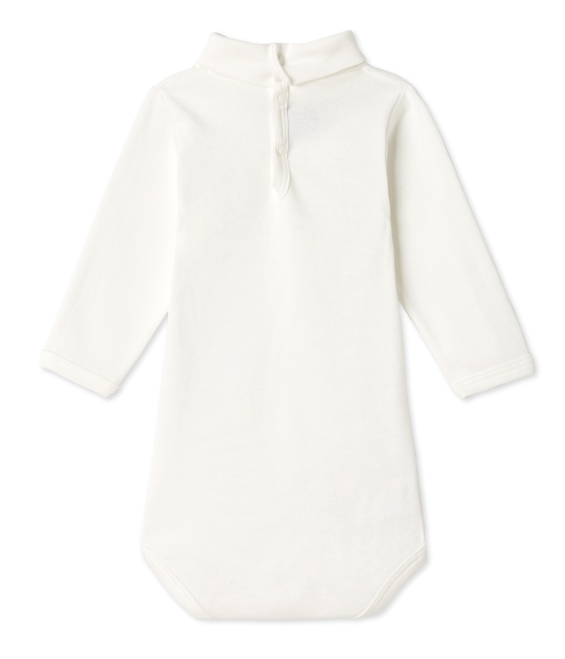 Body Bébé Col Roulé Petit Bateau - 100% Coton, Maille Côte 1x1 Extensible - Coloris Uni, Confortable Et Doux - 12