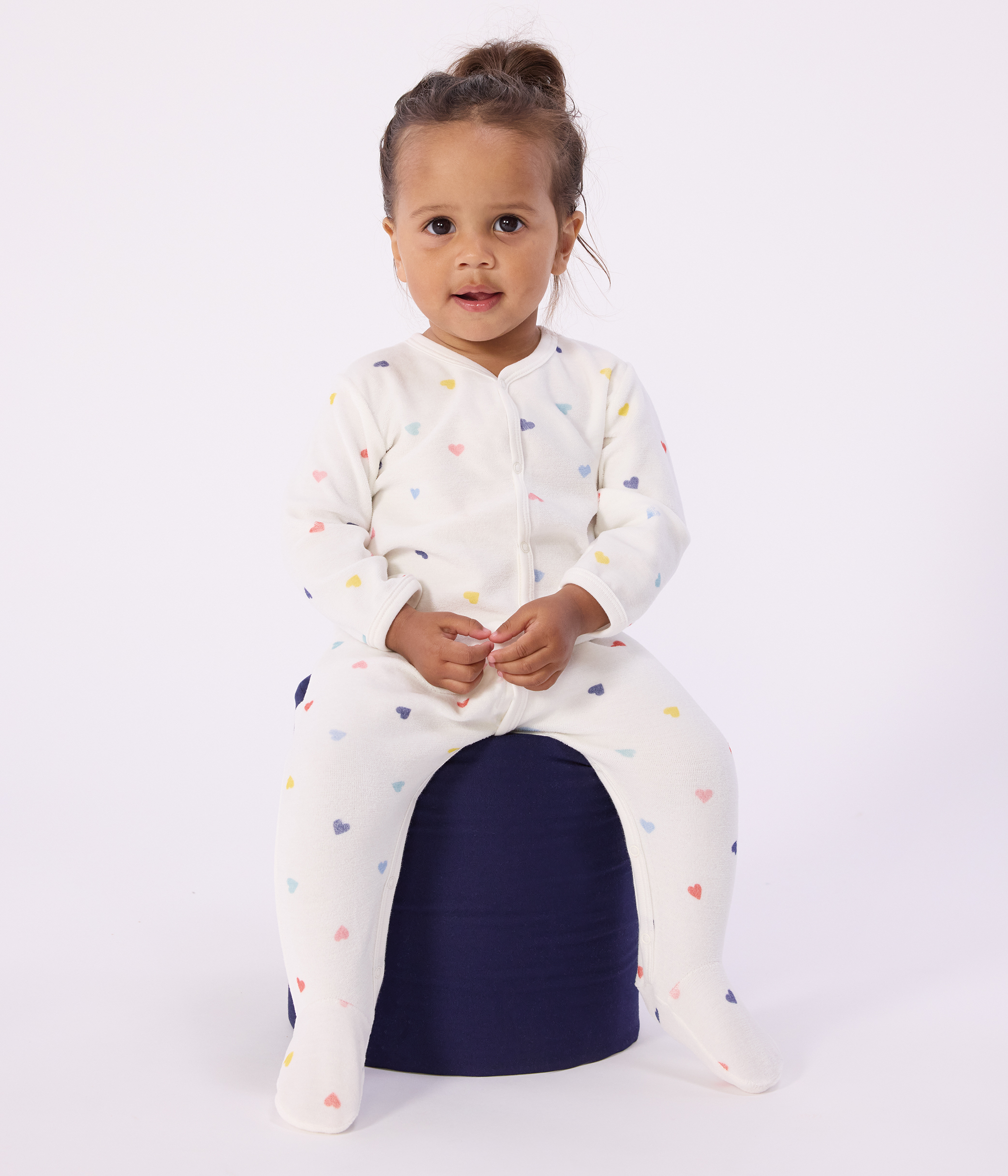 Petit Bateau Pyjama Bébé Velours Imprimé Zèbre - Doux Et Chaud Pour Nuit Paisible