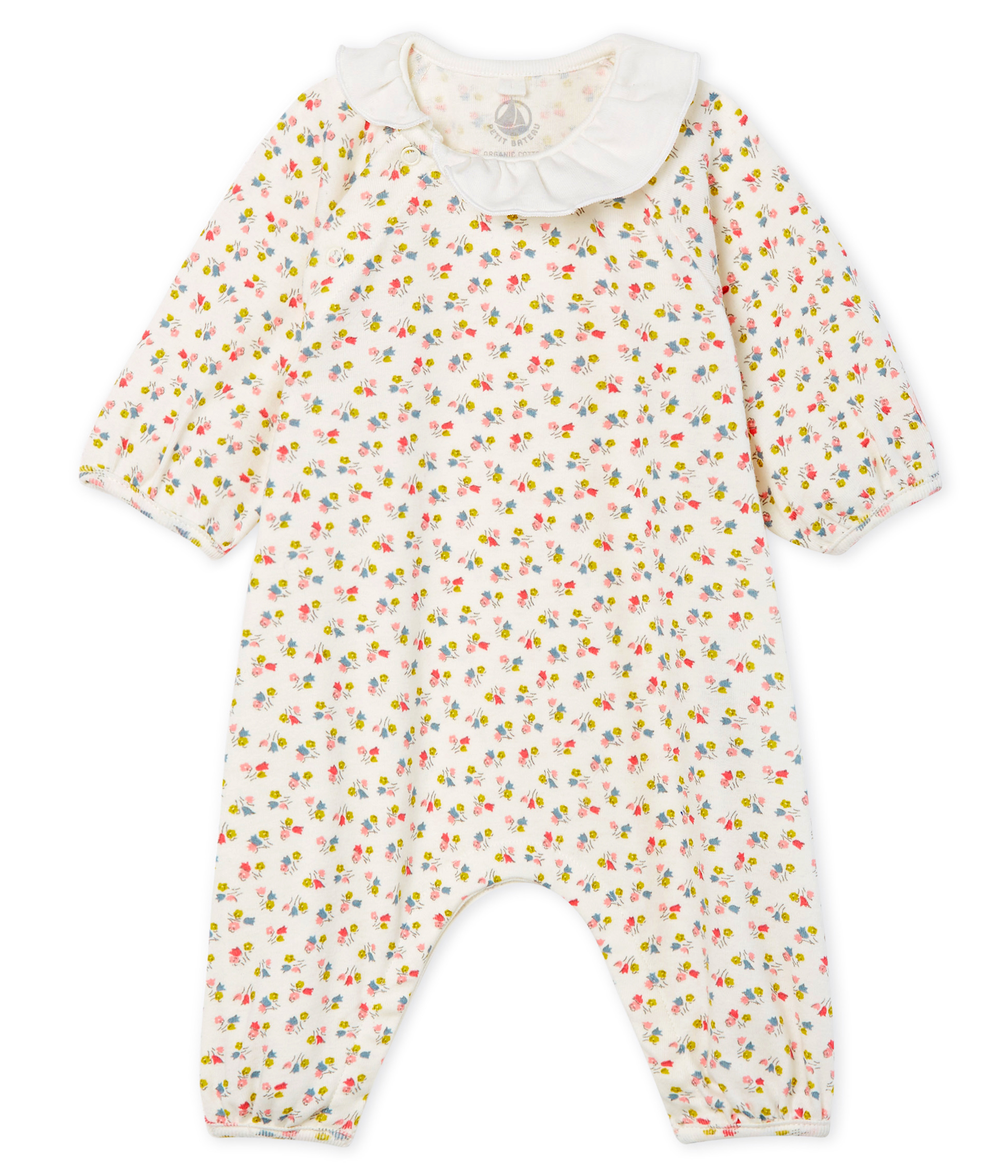 Combinaison longue bébé fille en côte
