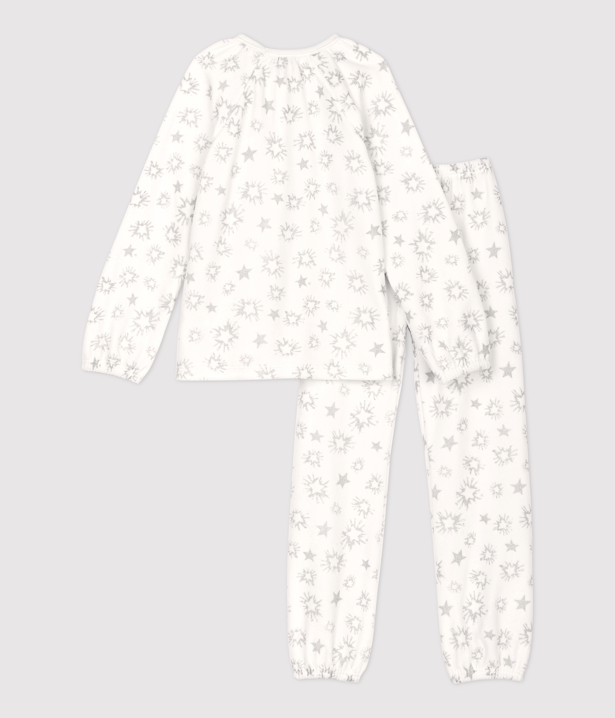 Pyjama Bébé En Velours étoilé Petit Bateau – Confort Chaud Et Doux | Ouverture Boutons-pression