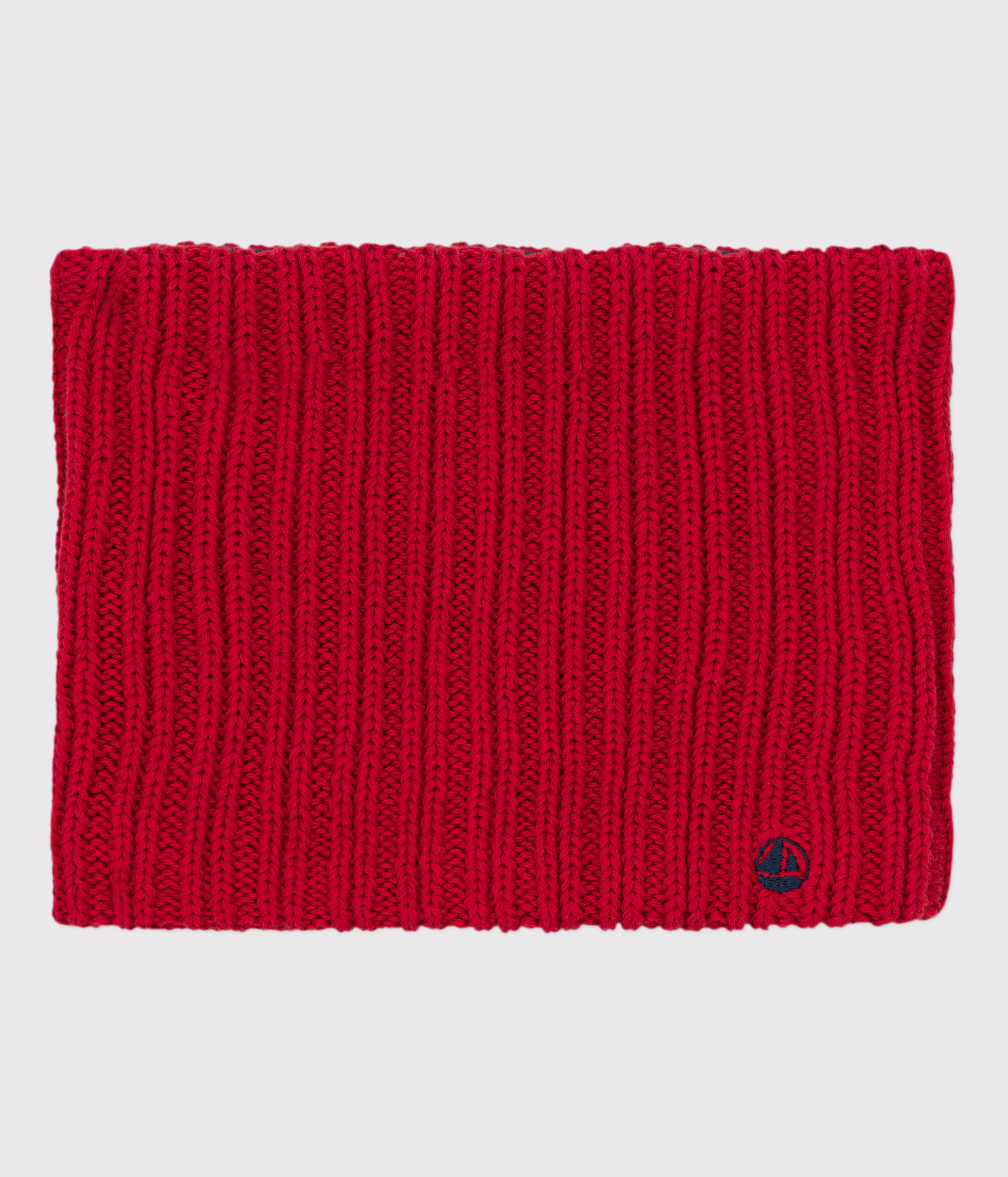 Petit Bateau Snood Garçon - Écharpe Tube Tricot Doublée Polaire
