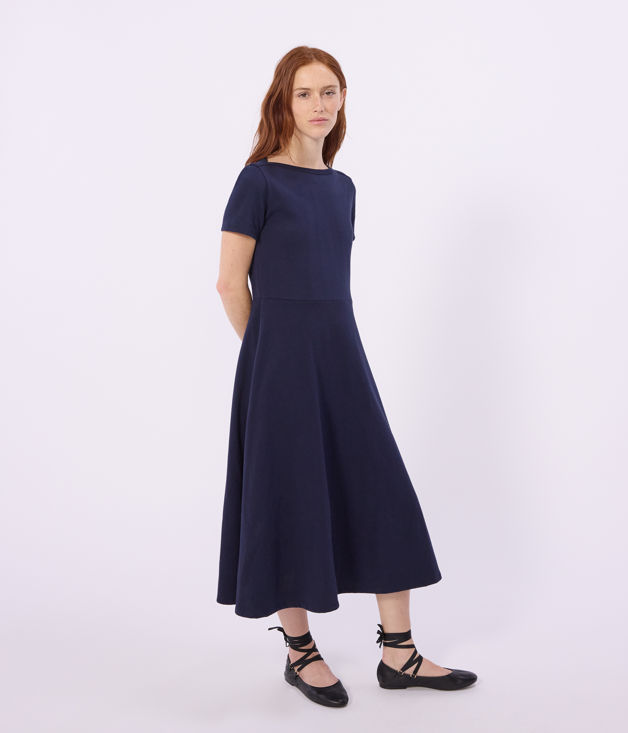 Robe longue femme en coton — comment habiller une morphologie en A (hanches plus larges que les épaules)