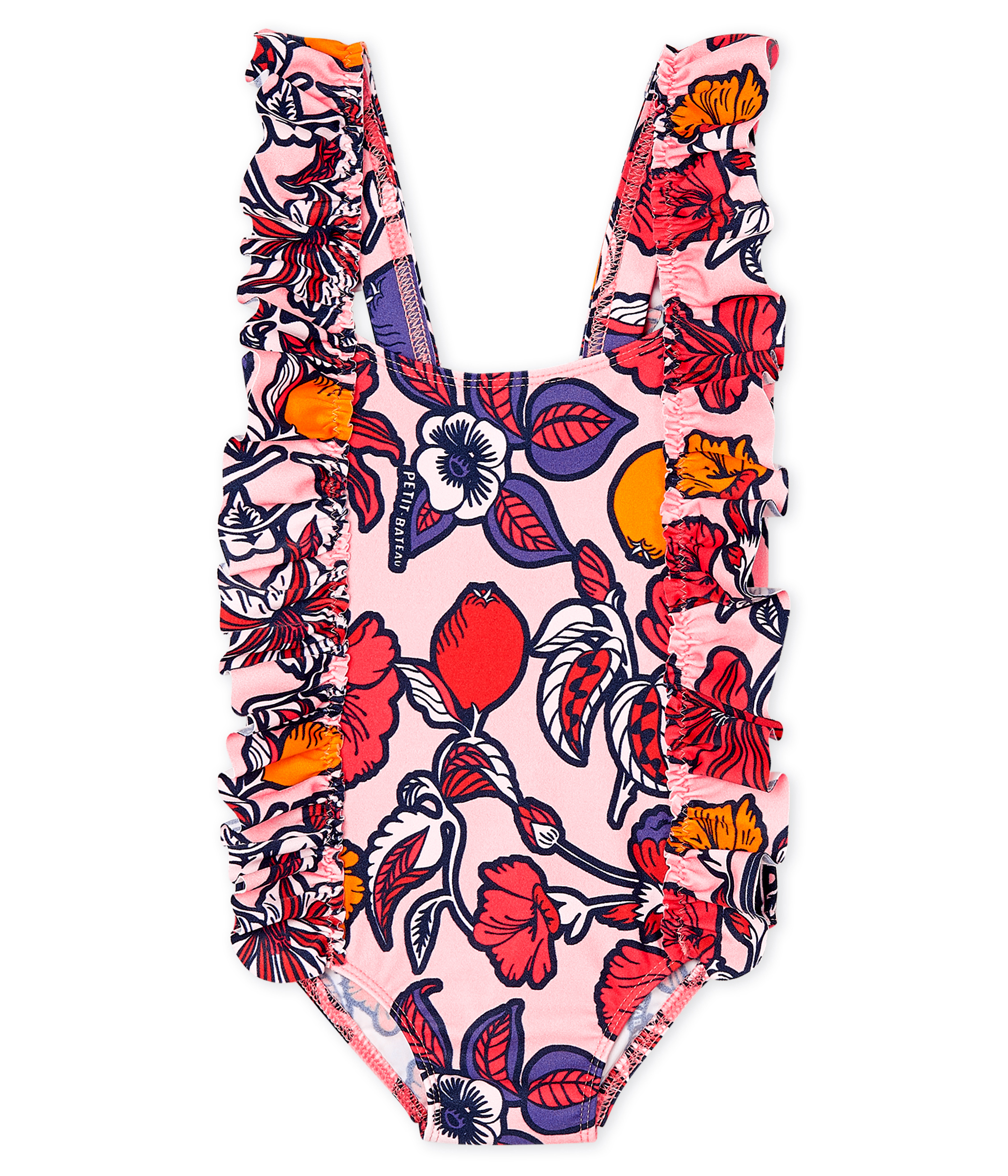 Maillot De Bain 1 Piece Ecoresponsable Bebe Fille Merveille Multico Petit Bateau