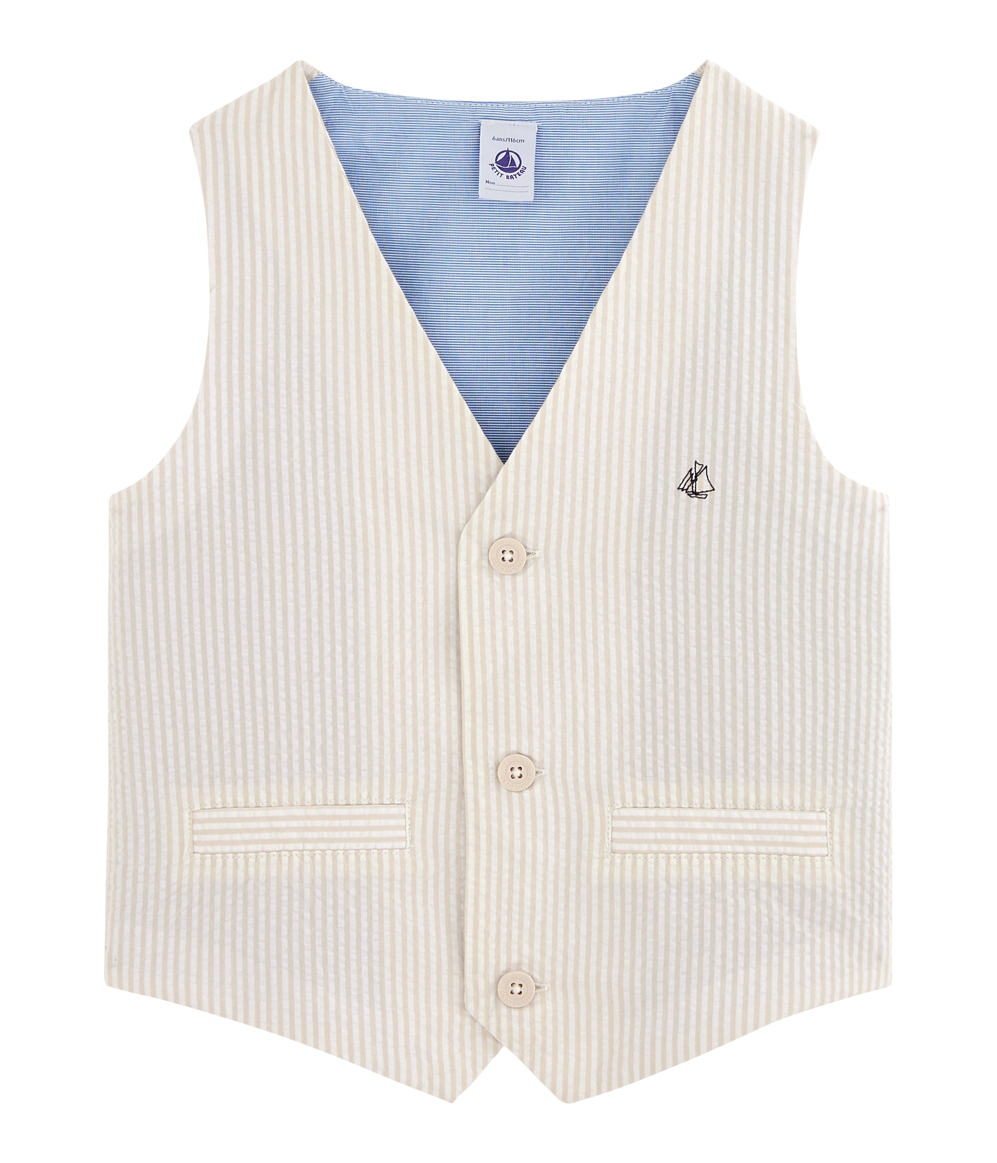 Gilet sans manches garcon | Petit Bateau