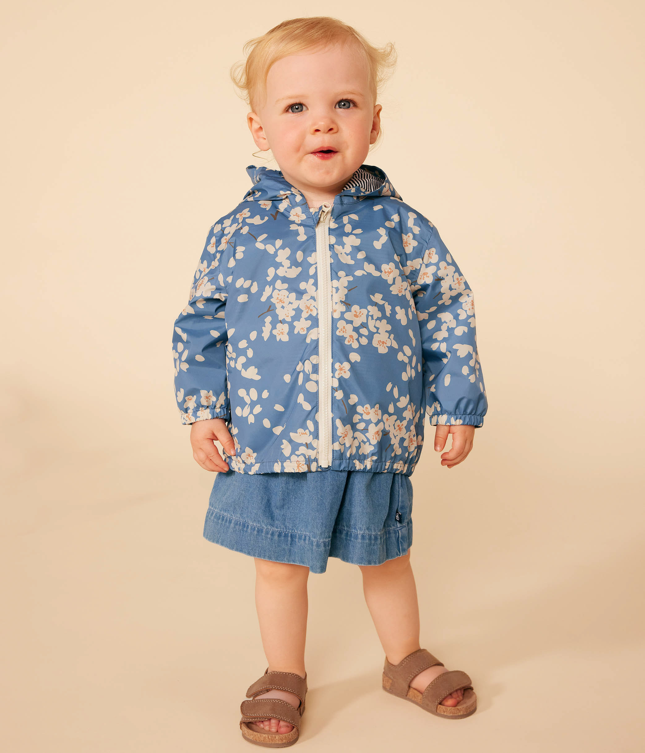 Coupe vent imprime bebe BEACH MULTICO Petit Bateau