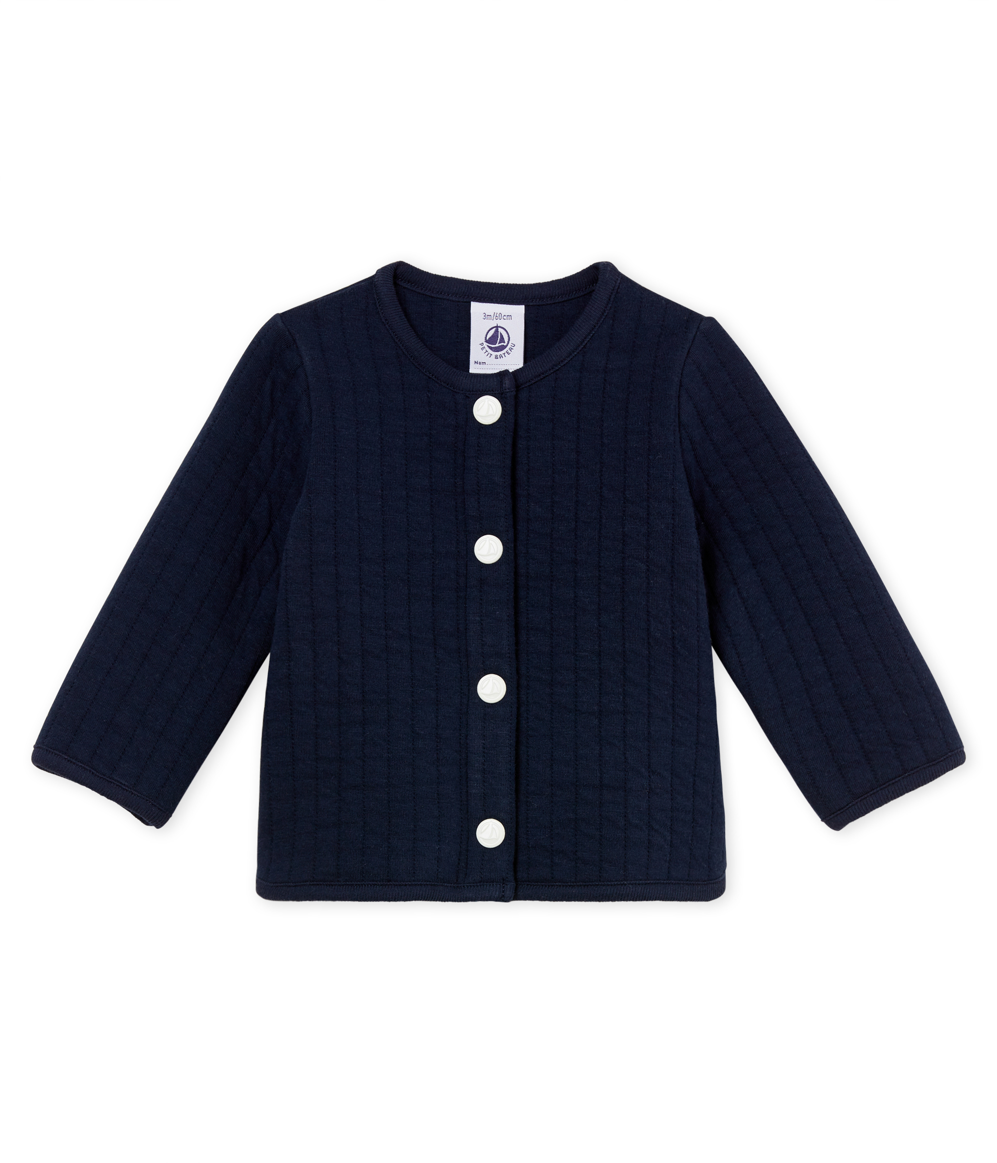 Cardigan en tubique matelassé bébé fille