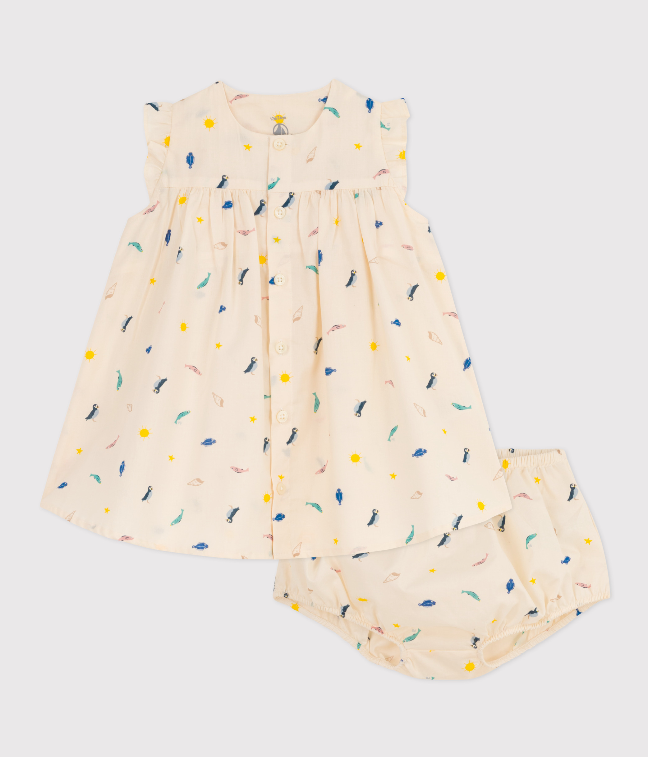 Bandeau Bébé Fille En Popeline Imprimé Fleurs - Petit Bateau - Chic Et Confortable
