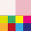 multicouleur / rose / multicouleur